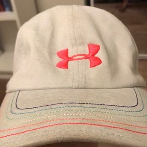 Under Armour Girls Rainbow Stripes Baseball Cap
